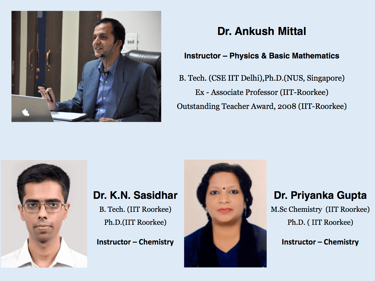 Dr Ankush Mittal faculty